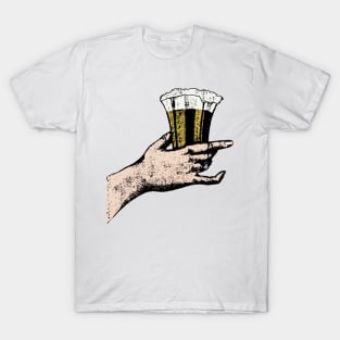 Hand Holds a Glass of Beer T-Shirt